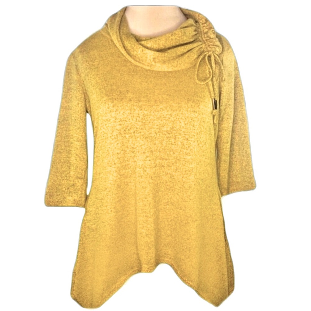 Coco Bianca Gold Crowel Neck Sweater Sz Large